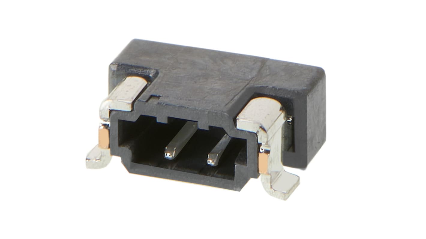 Molex Zero-Hachi Series Right Angle Surface Mount PCB Header, 2 Contact(s), 0.8mm Pitch, 1 Row(s), Shrouded