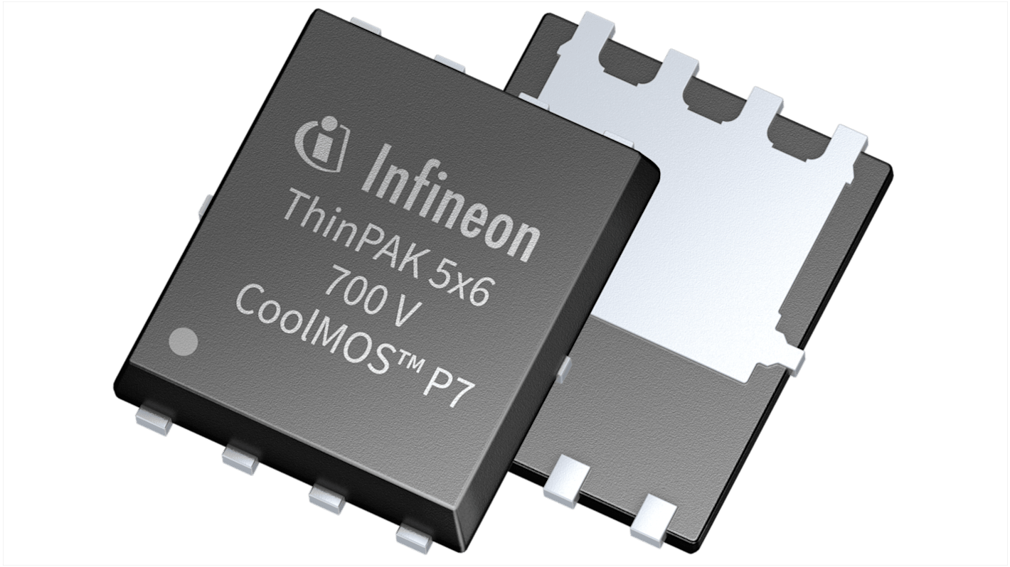 MOSFET Infineon canal N, ThinPAK 5 x 6 3,9 A 700 V, 5 broches