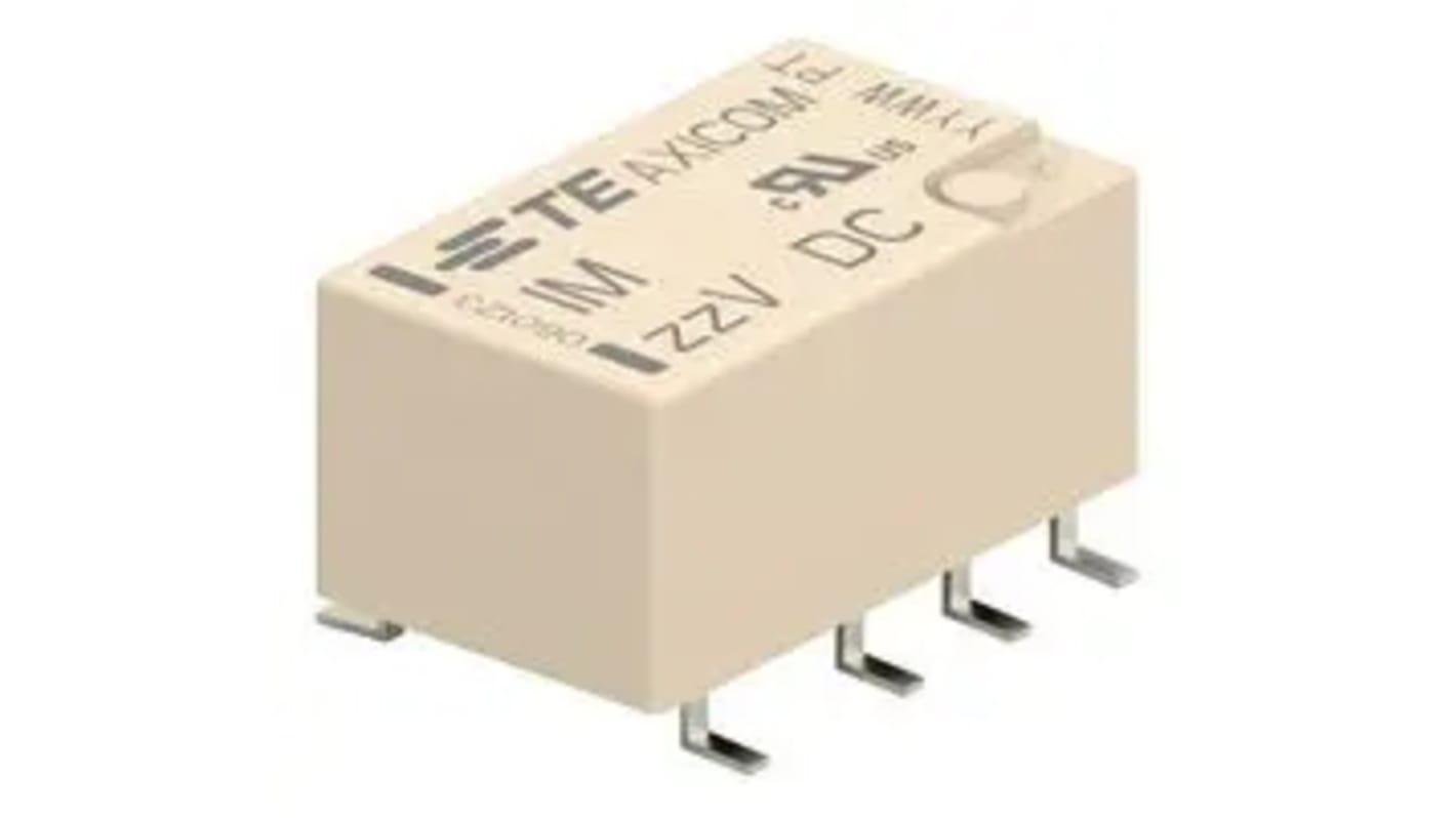 TE Connectivity Surface Mount Monostable Relay, 4.5V dc Coil, DPDT