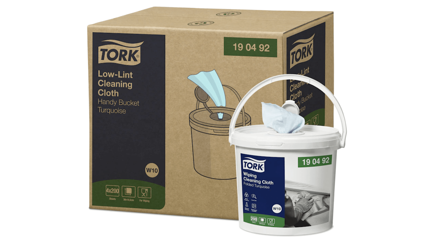 Tork Low-Lint Cleaning Cloth Handy Bucke