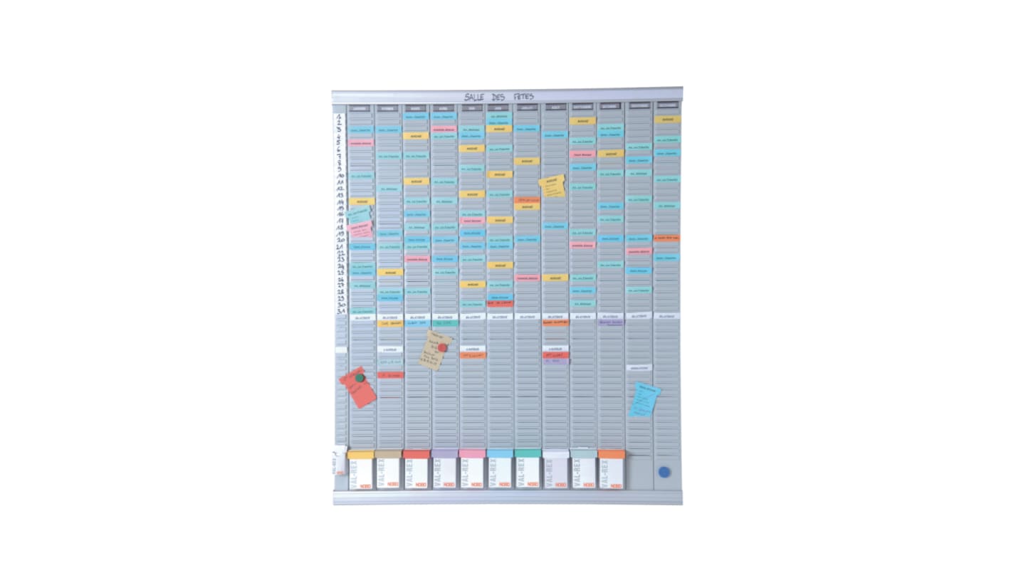 Nobo Yearly Slotted Wall Planner, 800 x 960mm