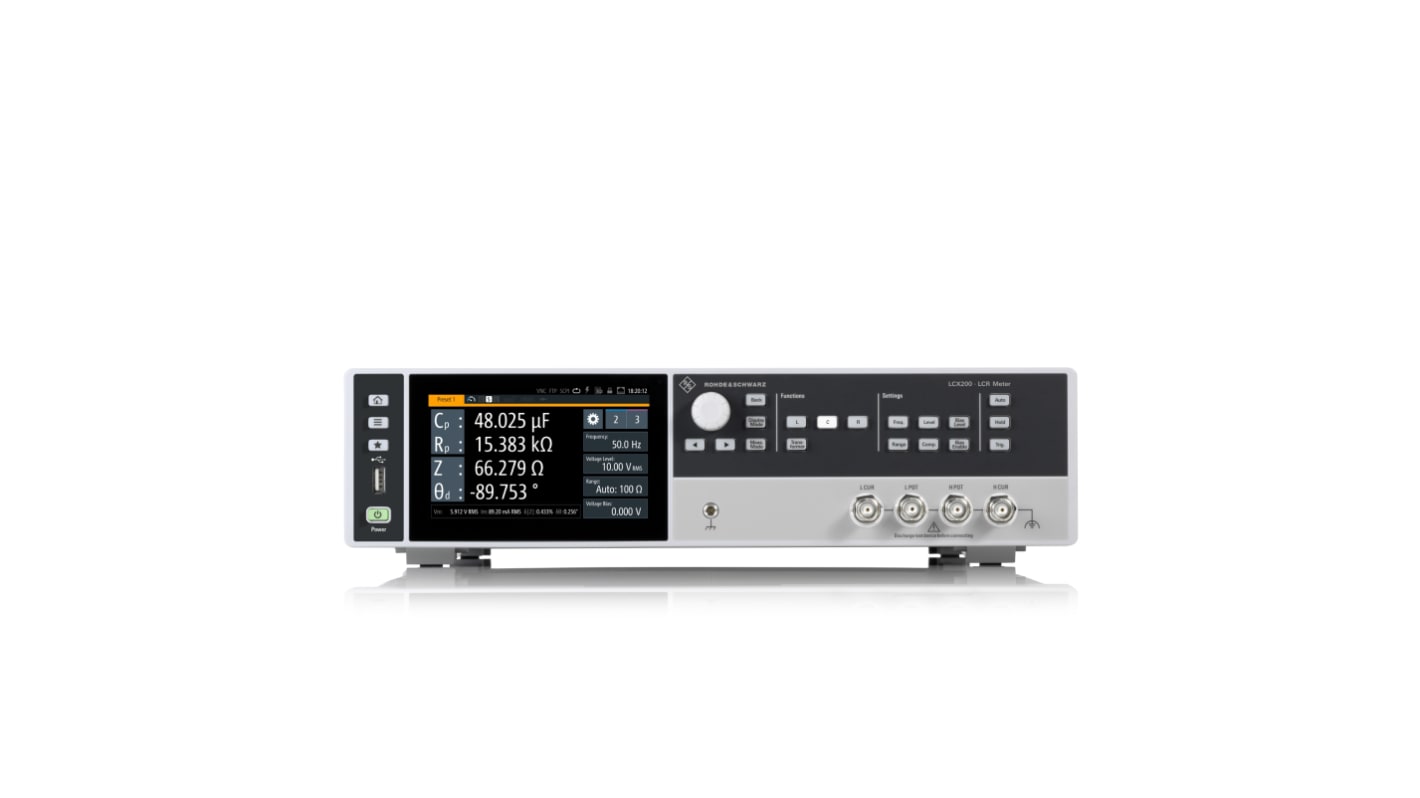 Pont RLC Rohde & Schwarz, résistance max 100 MΩ 500kHz, Etalonné RS