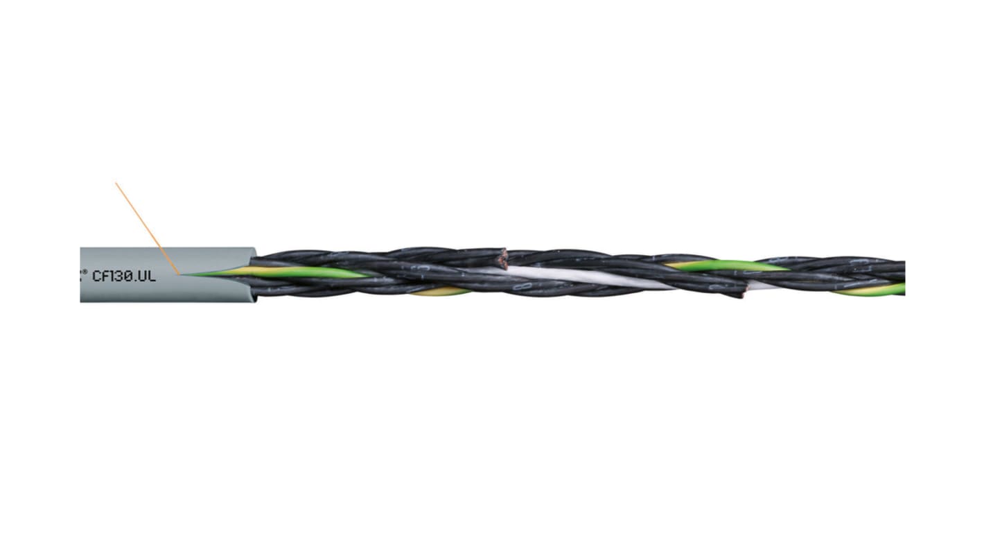 Cable de control Igus chainflex CF130.UL de 18 núcleos, 0,75 mm², long. 100m