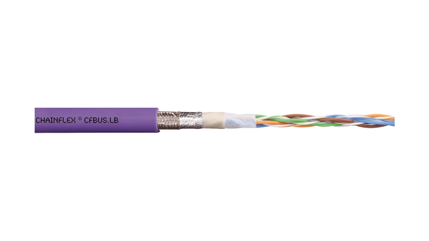 CFBUS.LB.045 (100m) Igus Cat5e Cable, Red lilac, 100m RS