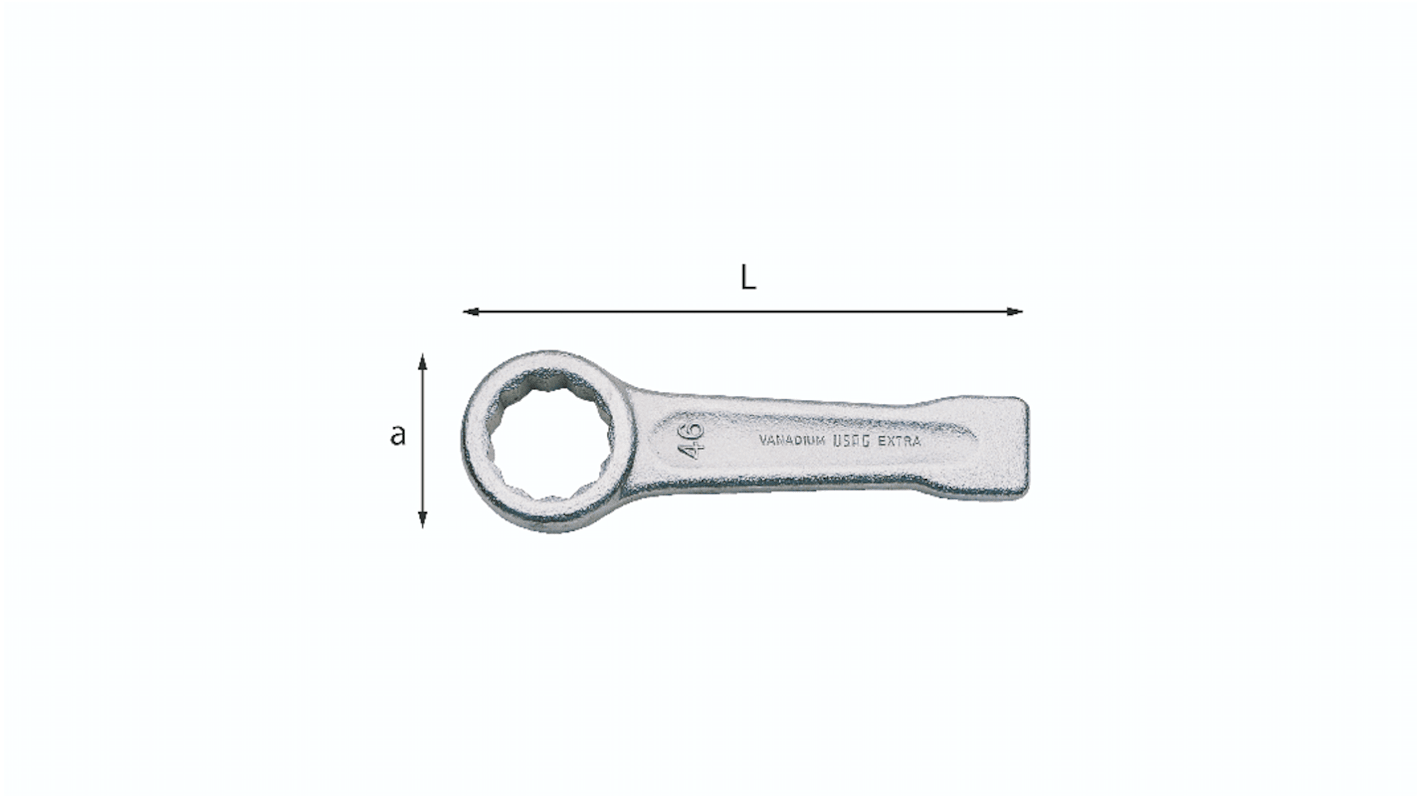 Chiave per bulloni Usag, lungh. 230 mm