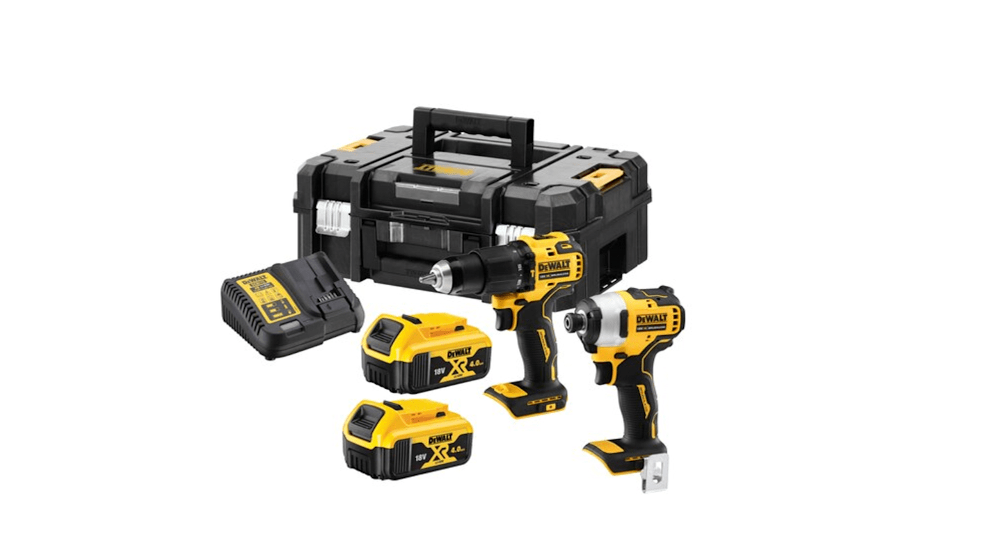 Kit Scie et Perceuse électriques DeWALT Li-ion XR Type C - Prise européenne : Perceuse à percussion compacte brushless,