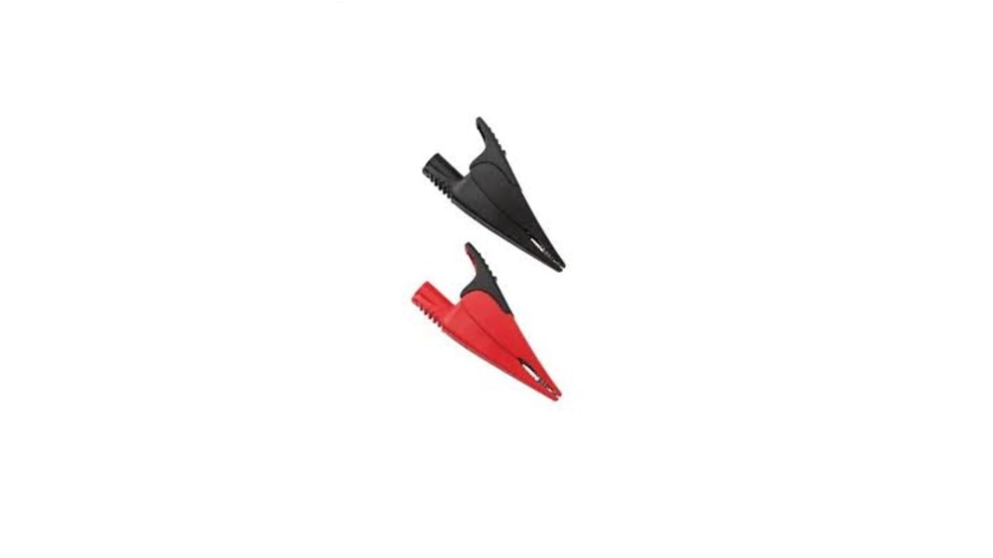 Tektronix Alligator Clip, 10A, Black, Red