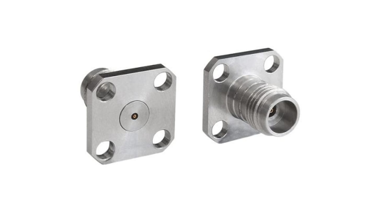 Bulgin Male/Female Flange Mount Circular Coaxial Connector, Jack Screw Termination, Straight Body