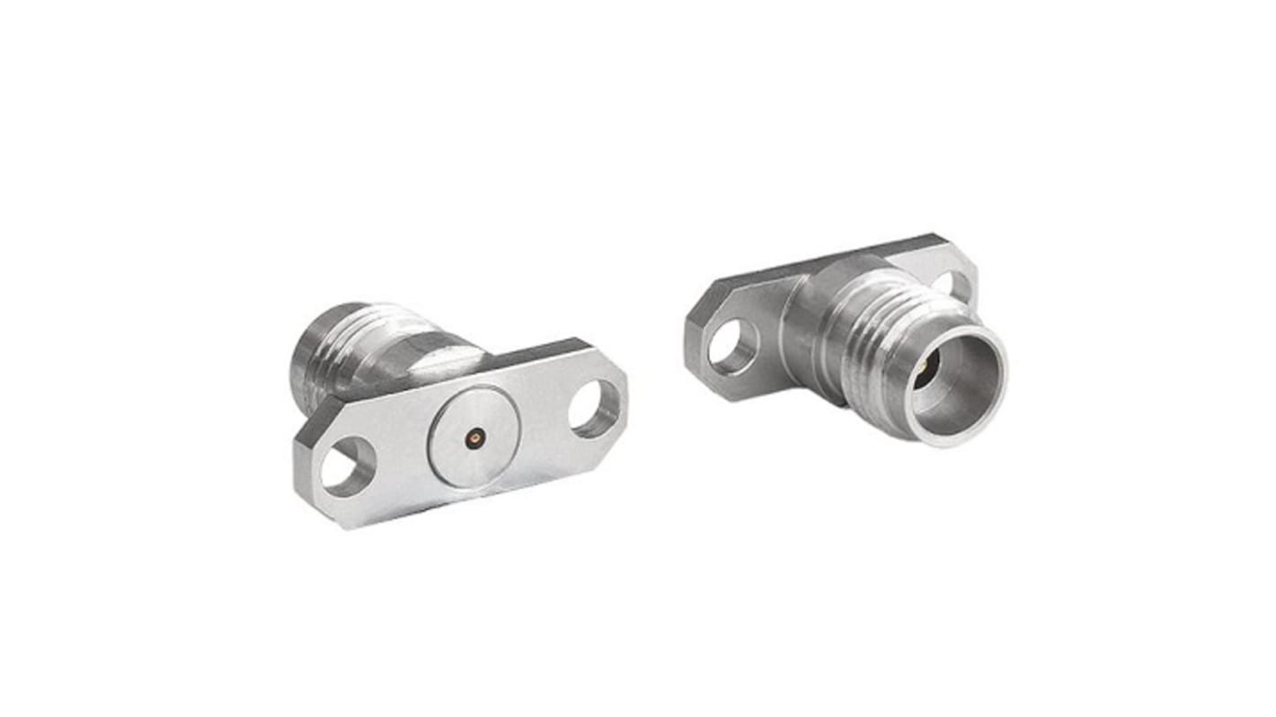 Bulgin Male/Female Flange Mount Circular Coaxial Connector, Jack Screw Termination, Straight Body