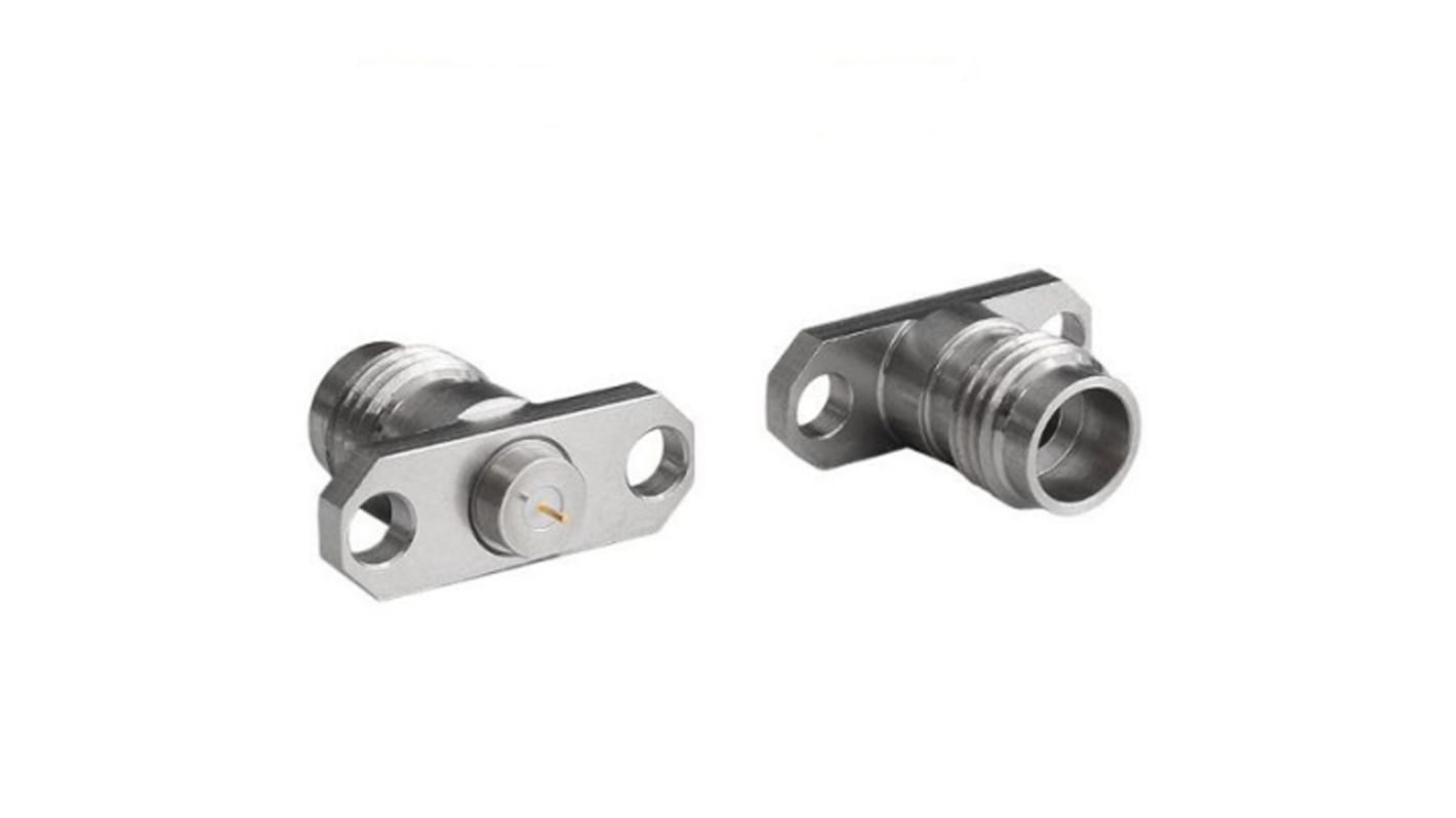 Bulgin Male/Female Flange Mount Circular Coaxial Connector, Jack Screw Termination, Straight Body