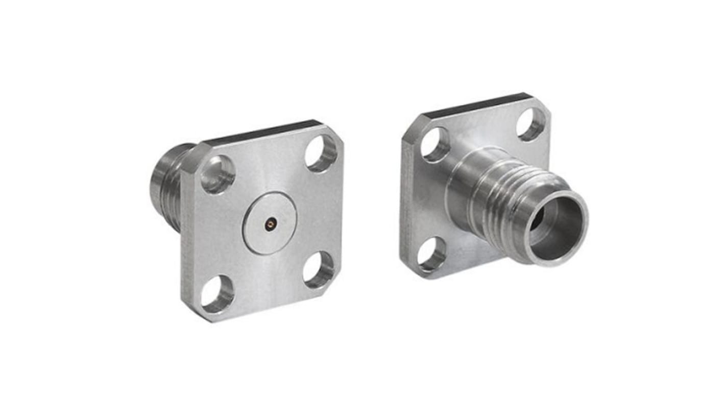 Bulgin Male/Female Flange Mount Circular Coaxial Connector, Jack Screw Termination, Straight Body