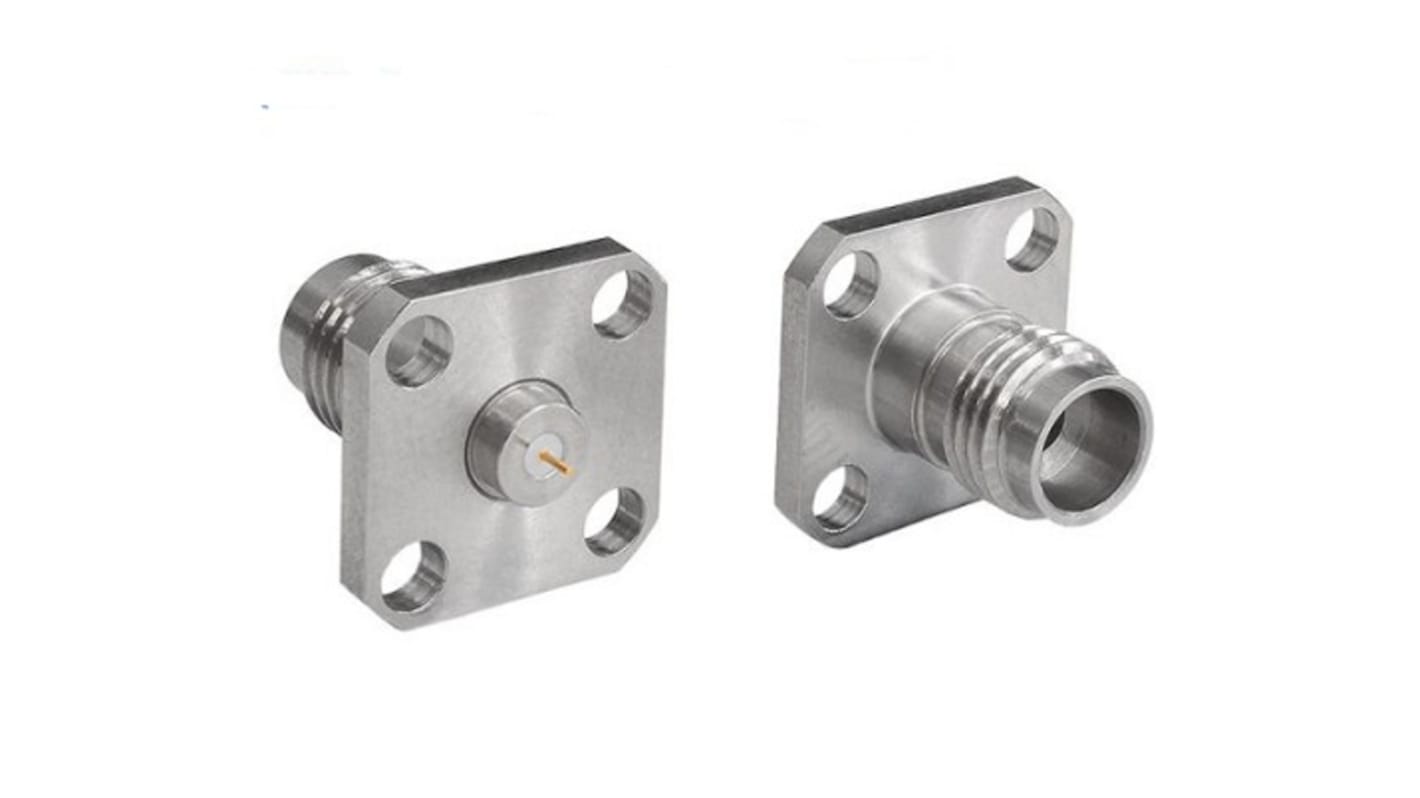 Bulgin Male/Female Flange Mount Circular Coaxial Connector, Plug In Termination, Straight Body