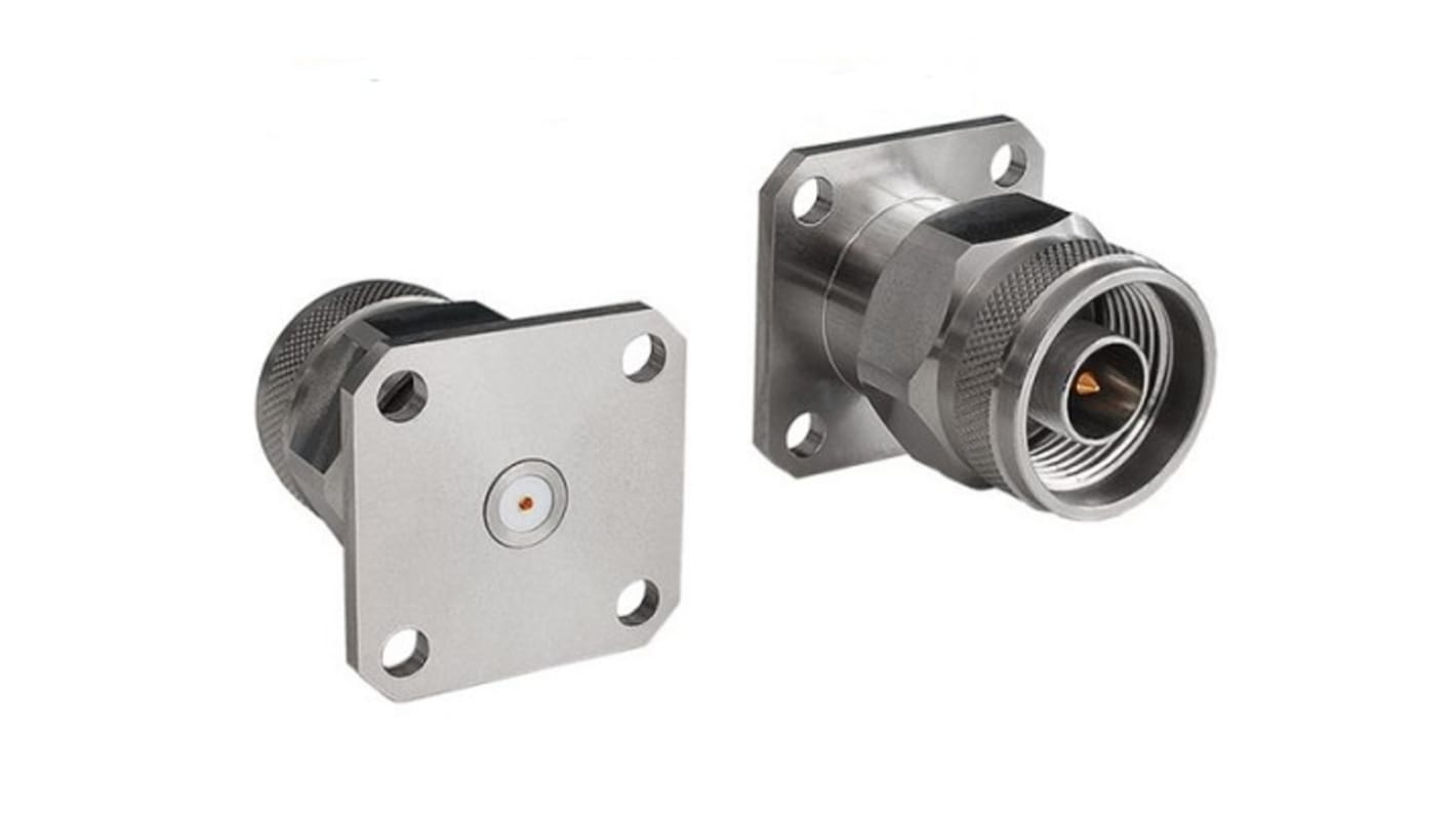 Connecteur coaxial cylindrique Bulgin Mâle Droit, raccordement Enfichable Montage sur Platine