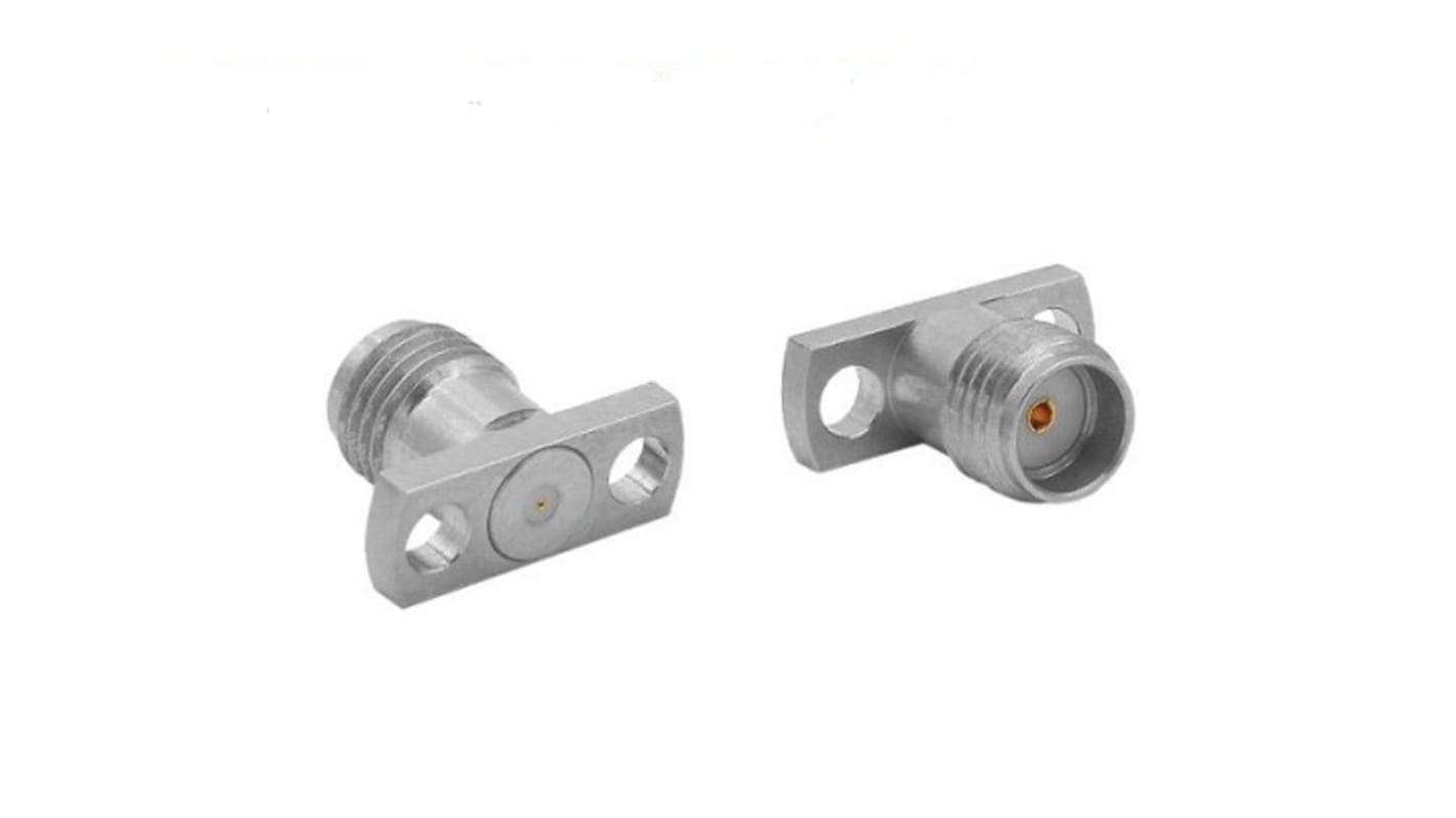 Bulgin, jack Flange Mount Circular Coaxial Connector, Plug In Termination, Straight Body