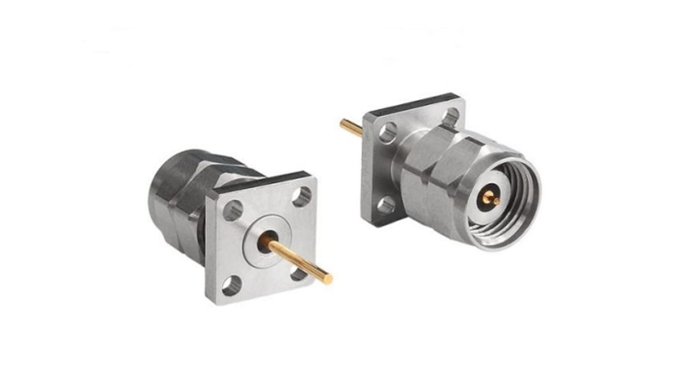 Bulgin Stecker Koaxialsteckverbinder Runder Koaxial-Steckverbinder, Flanschmontage, Verriegelungsschraube, Gerade