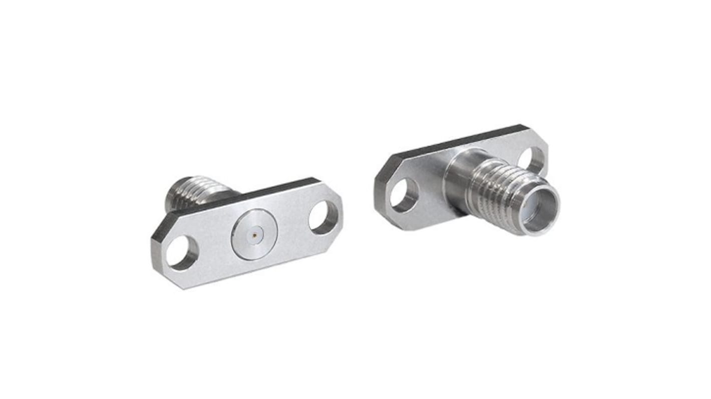 Bulgin, jack Flange Mount Circular Coaxial Connector, Jack Screw Termination, Straight Body