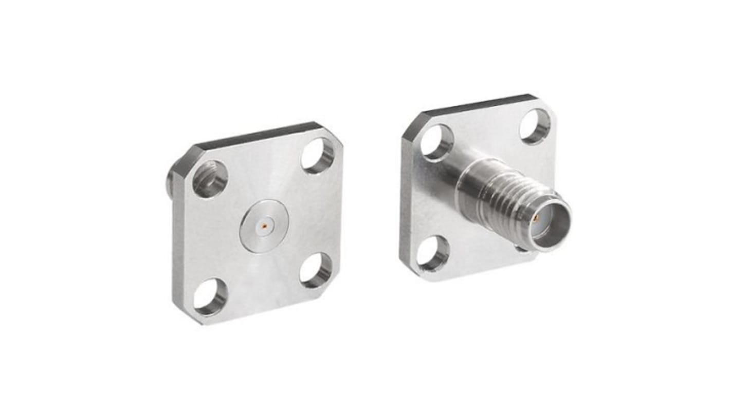 Bulgin, jack Flange Mount Circular Coaxial Connector, Jack Screw Termination, Straight Body