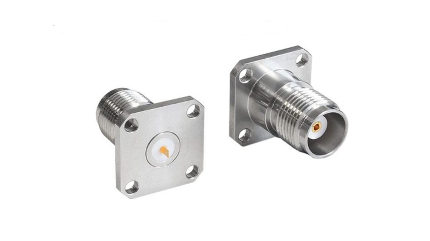 Bulgin, jack Flange Mount Circular Coaxial Connector, Plug In Termination, Straight Body