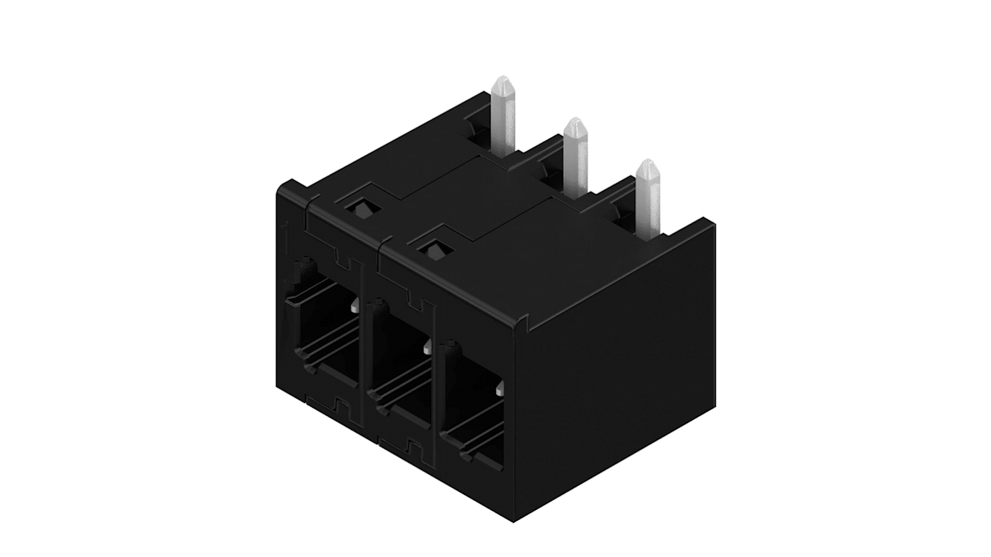 Weidmuller Leiterplattensteckverbinder Gehäuse Stecker 5mm, 3-polig / 1-reihig