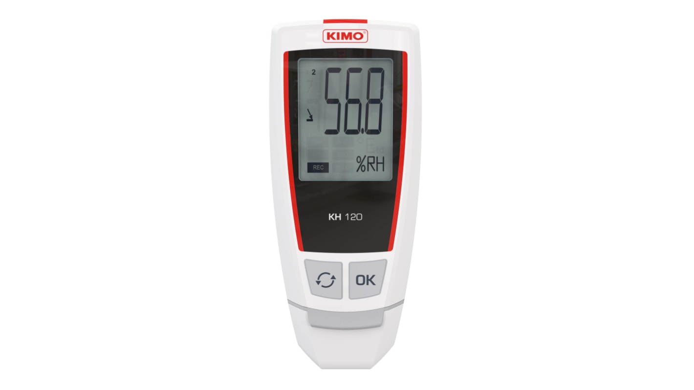 Registrador de datos KIMO KH-120, calibrado UKAS, para Humedad, Temperatura, interfaz USB