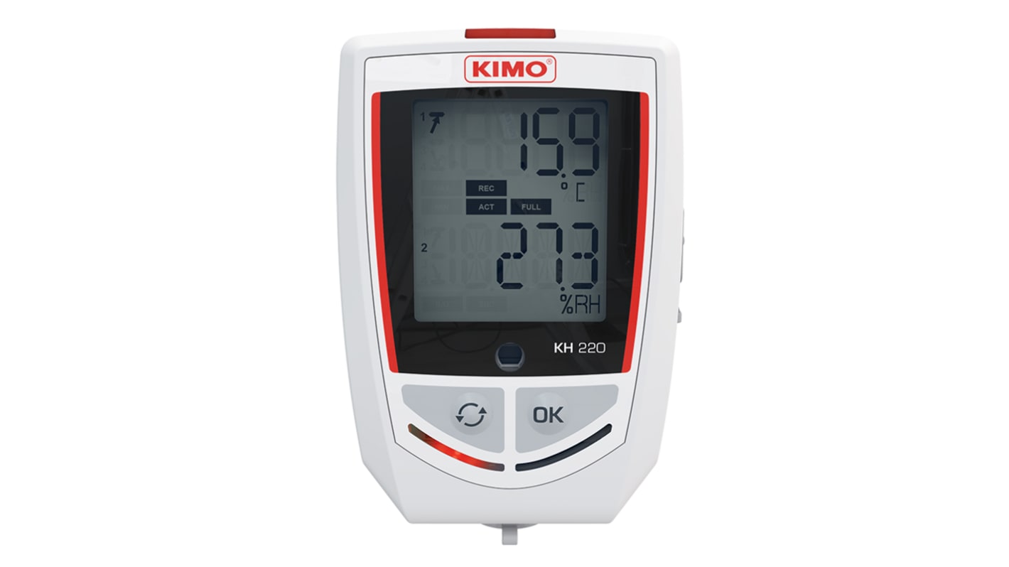 KIMO KH220O Temperature & Humidity Data Logger, USB UKAS