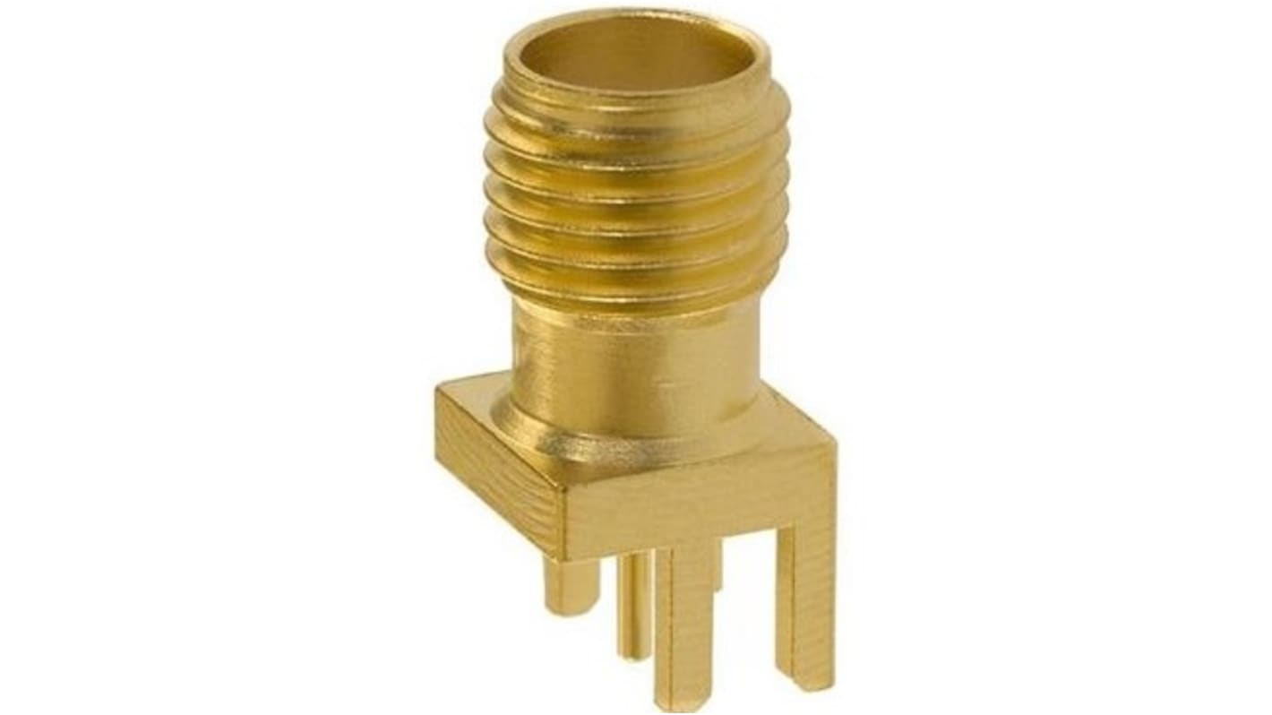 Conector coaxial Mueller Electric BU-1420711821, Hembra, Recto, Impedancia 50Ω, Montaje de Borde, Terminación de