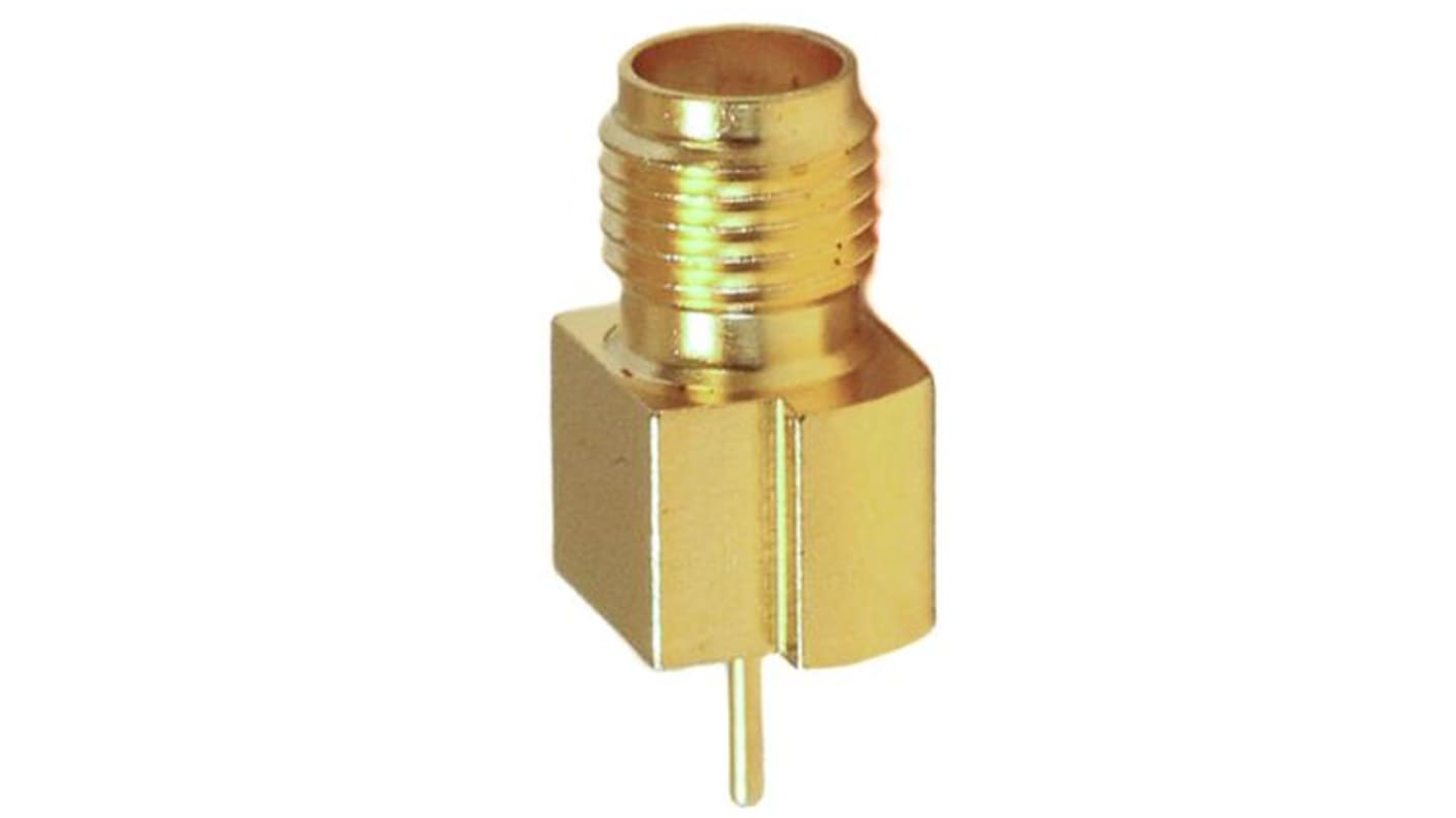 Mueller Electric, jack Edge Mount SMA Connector, 50Ω, Solder Termination, Straight Body