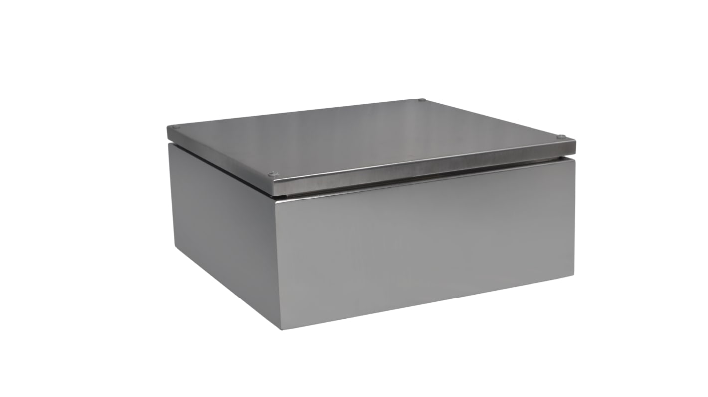 Contenitore con portello Piatta RS PRO in Acciaio inox 300 x 300 x 161mm, col. Acciaio, IP66