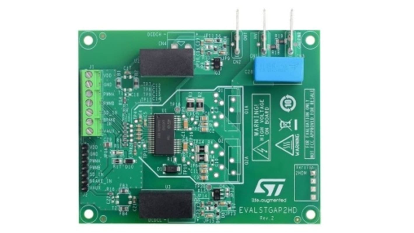 STMicroelectronics STGAP2HD Isolated Dual Gate Driver Evaluierungsplatine, Evaluation Board Halbbrücken-Treiber