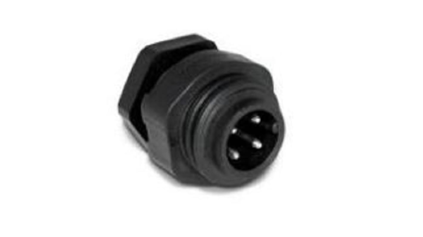 Amphenol Industrial Circular Connector, 3+PE Contacts, Cable Mount, Plug, Male, IP67, Ecomate M Series