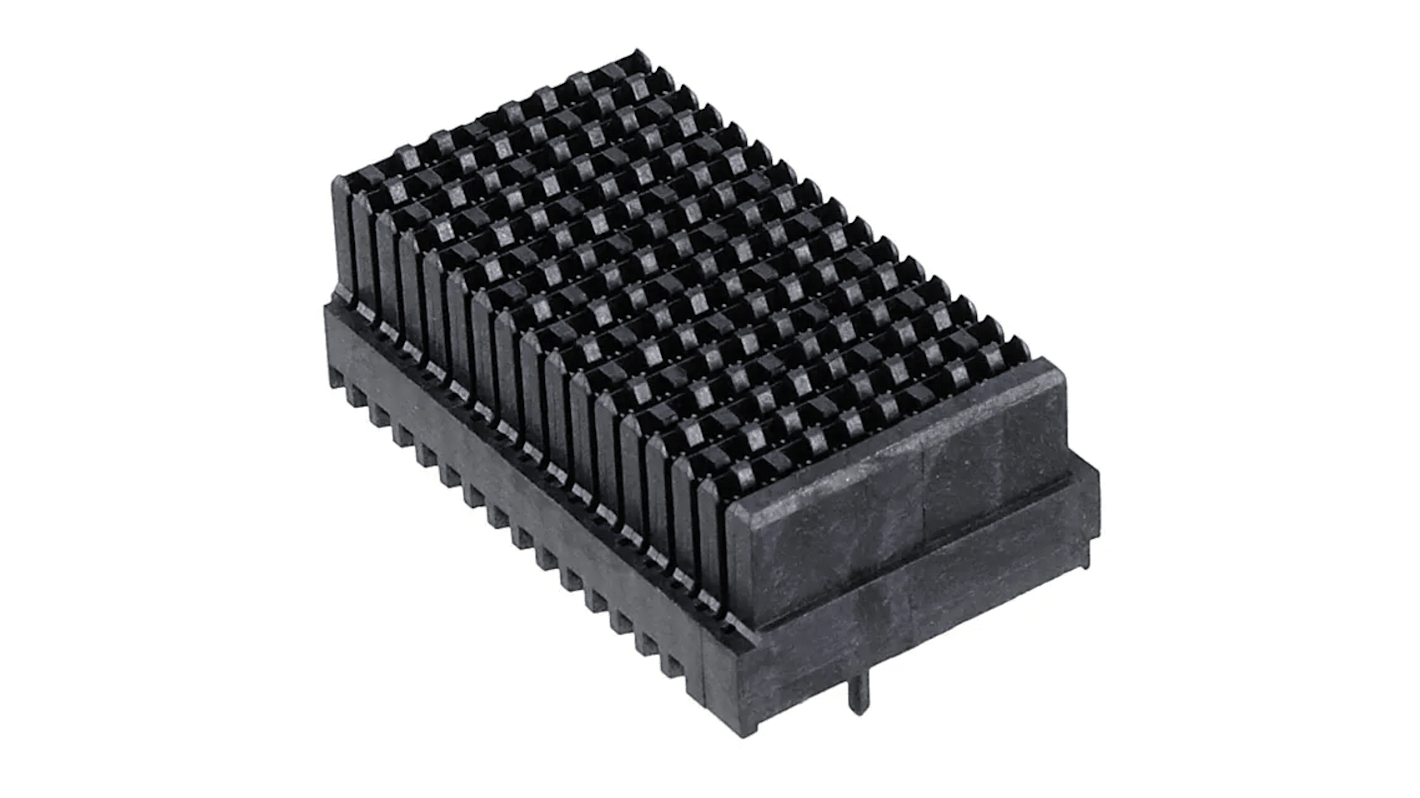 Connettore backplane TE Connectivity serie MULTIGIG RT 2 Femmina, 144 vie, 9 file, passo 1.8mm Montaggio con foro