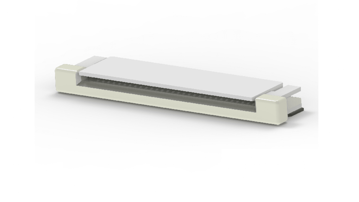 TE Connectivity ZIF, PCB FPC-Steckverbinder, Buchse, 31-polig / 1-reihig, Raster 0.5mm
