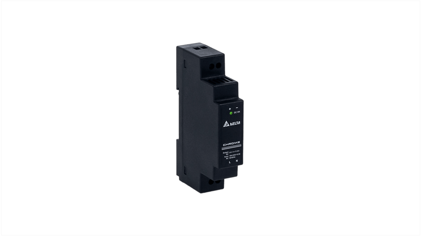 Fuente de alimentación de carril DIN Delta Electronics DRC 24V dc 420mA 10W