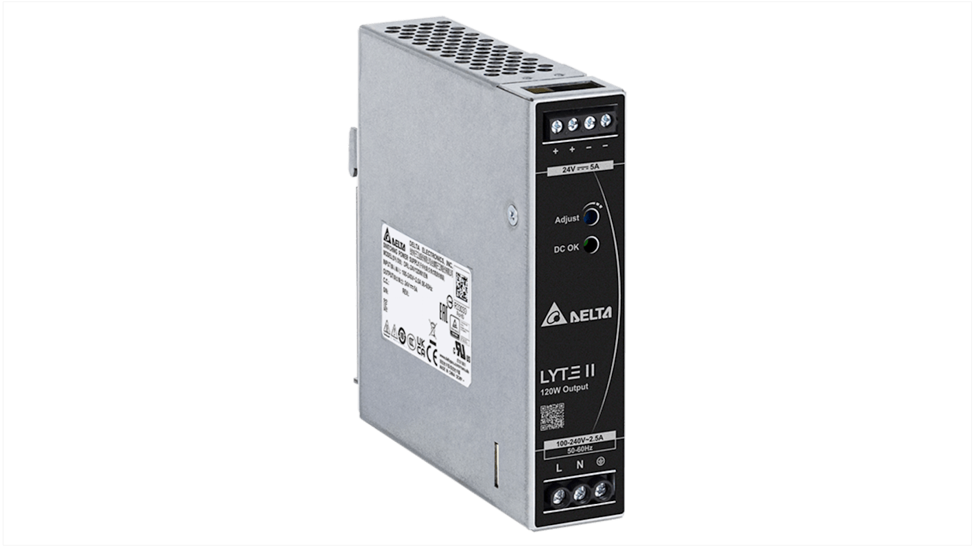 DRL24V240W1EN Delta Electronics DRL Switched Mode DIN Rail Power