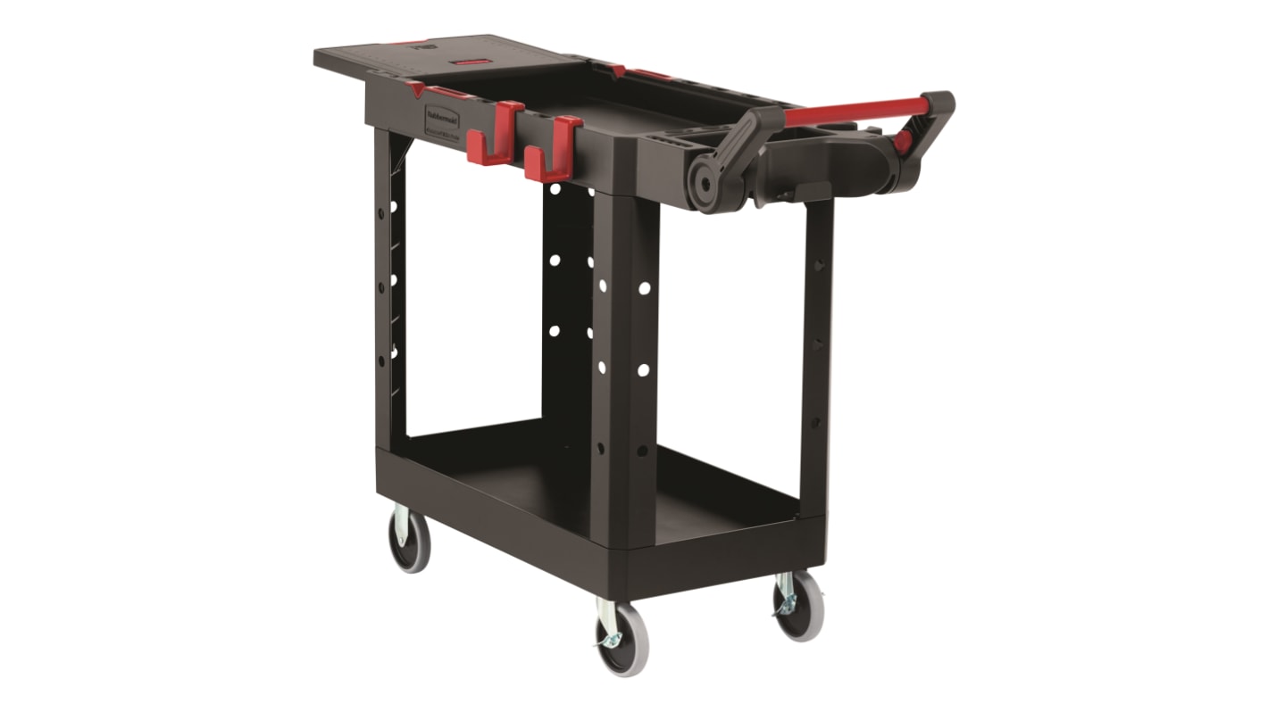 Rubbermaid Commercial Products 2 Shelf Trolley Trolley, 500lb Load