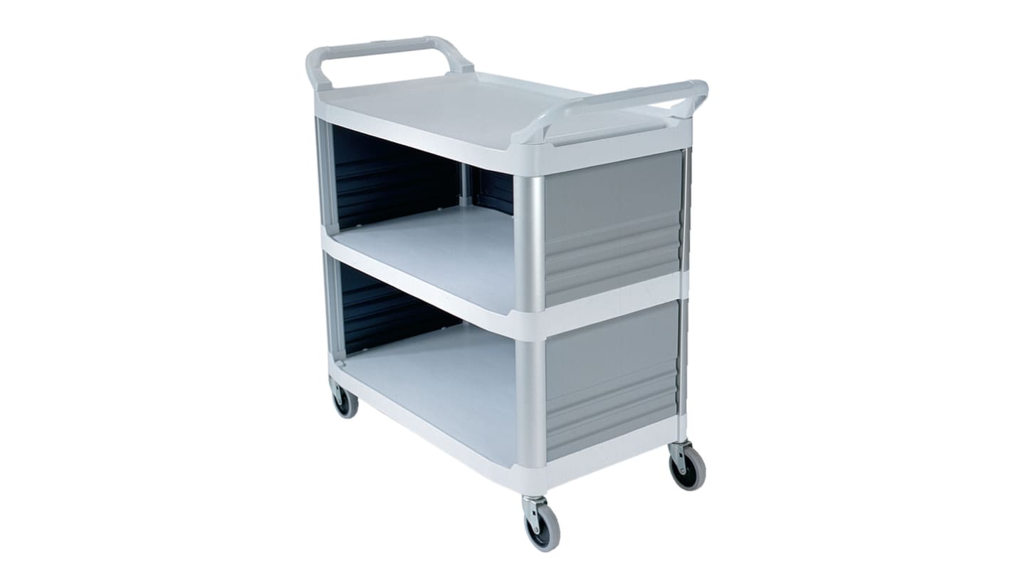 Rubbermaid Commercial Products 3 Shelf Cart Cart, 300lb Load