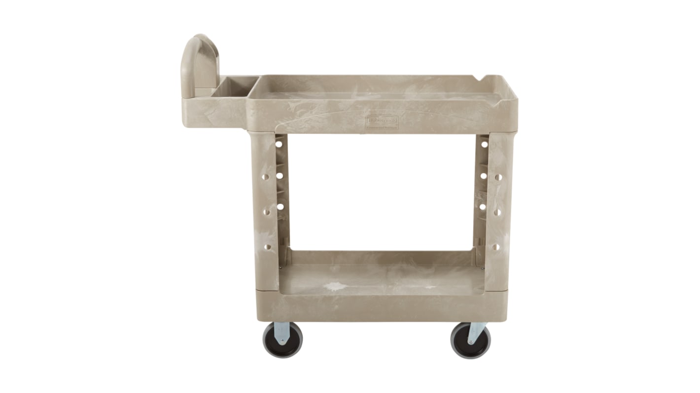 Rubbermaid Commercial Products 2 Shelf Trolley Trolley, 500lb Load