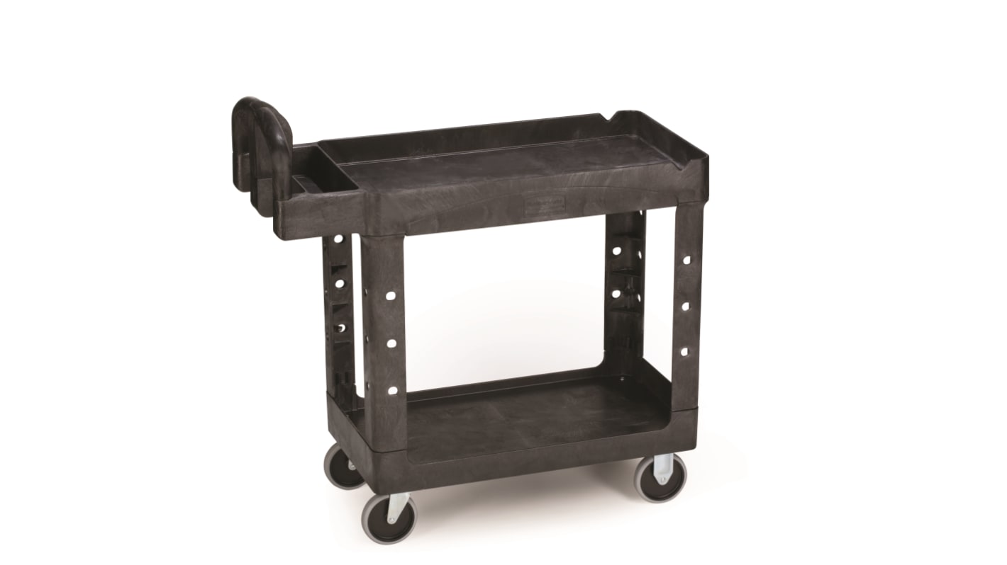 Rubbermaid Commercial Products 2 Shelf Trolley Trolley, 500lb Load