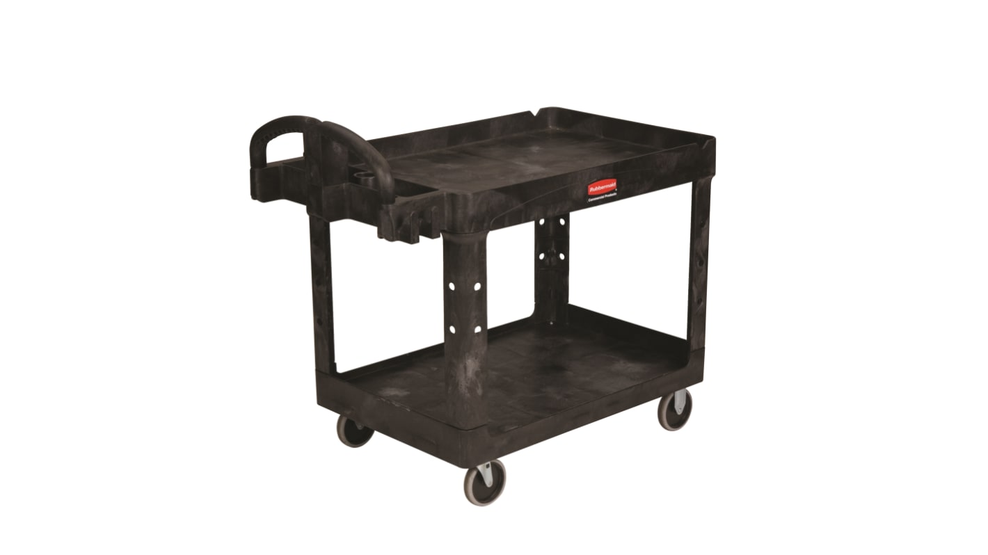 Rubbermaid Commercial Products 2 Shelf Trolley Trolley, 500lb Load