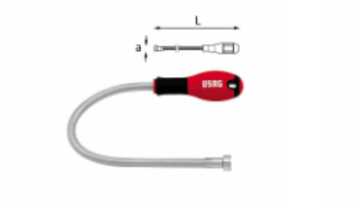 Utensile da presa flessibile/magnetico Usag, cap. sollevamento 4kg, lungh. 525 mm