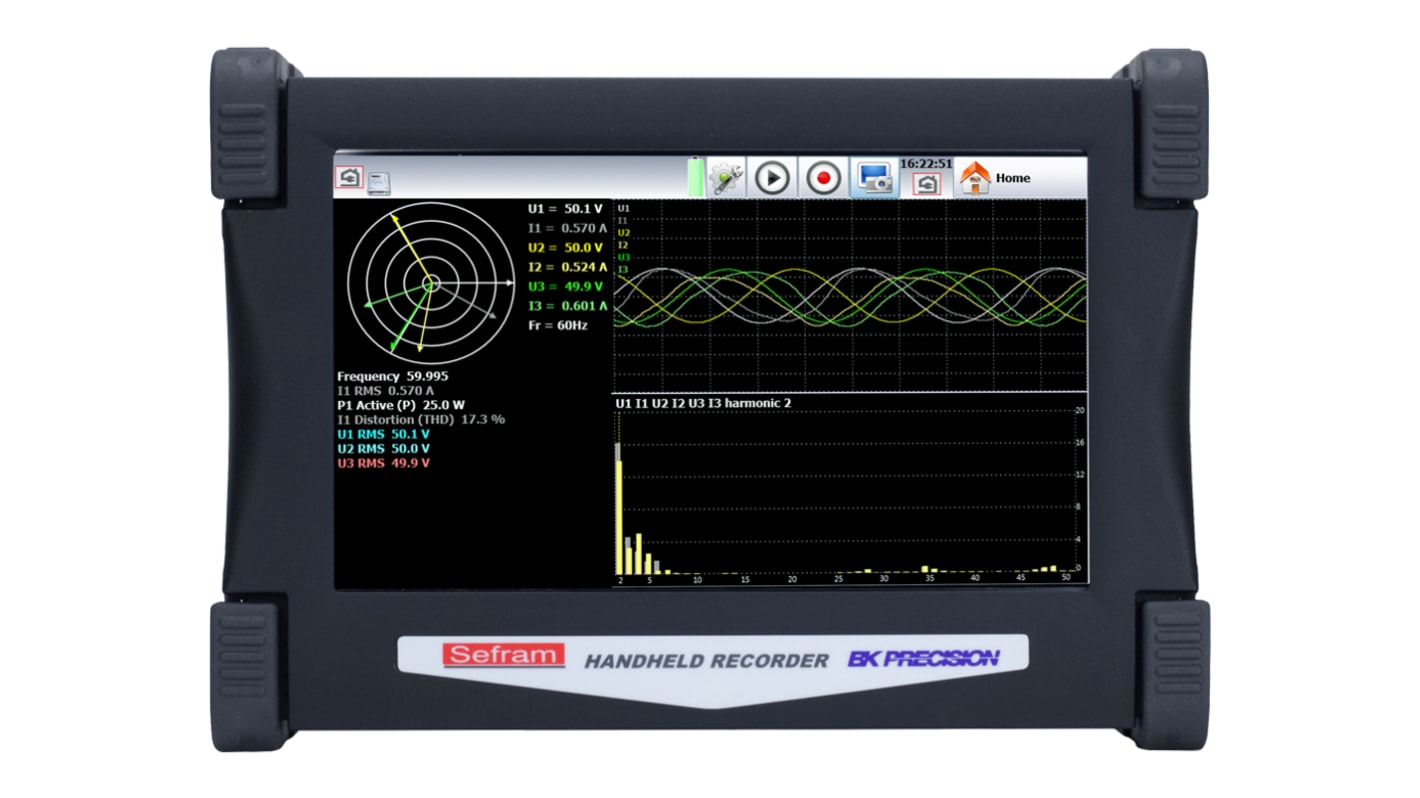 Sefram 1Msps 4-Kanal Datenerfassungssystem, Ethernet, USB-Anschluss, 14 Bit