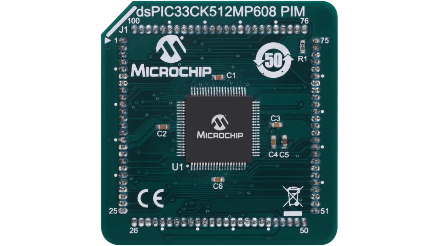 Modulo plug in dsPIC33CK512MP608 GP PIM Microchip, CPU MCU 16 bit