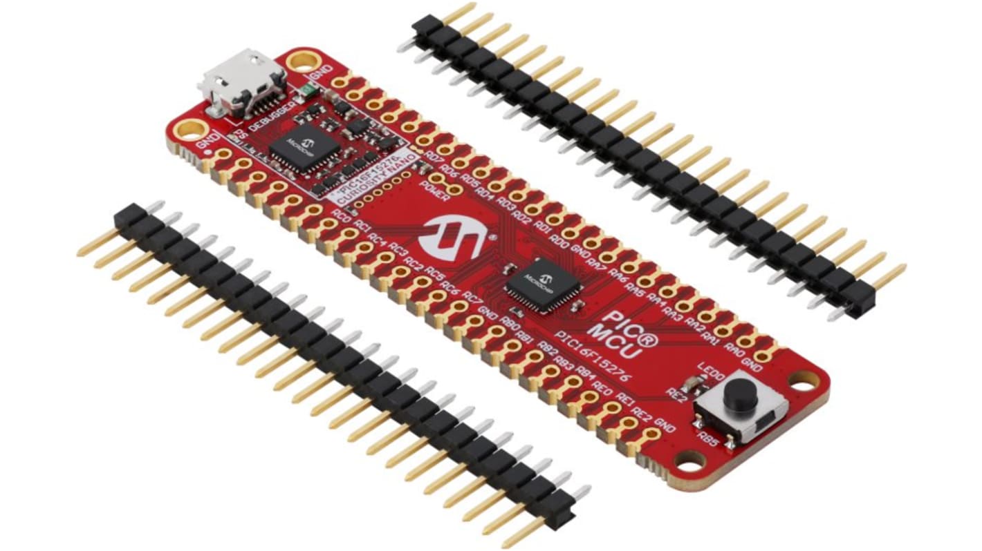 Microchip PIC16F15276 CURIOSITY NANO EVALUATION KIT Arduino Nano, USB Evaluierungsbausatz PIC16F