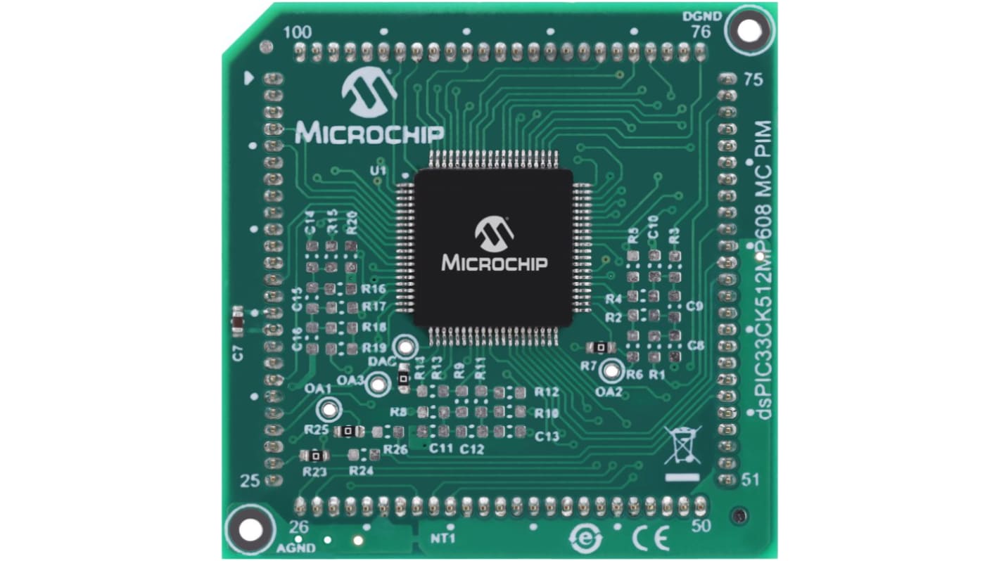 Microchip dsPIC33CK512MP608 Development Board, dsPIC33CK512MP608 EXT MC PIM Stromüberwachungseinheit