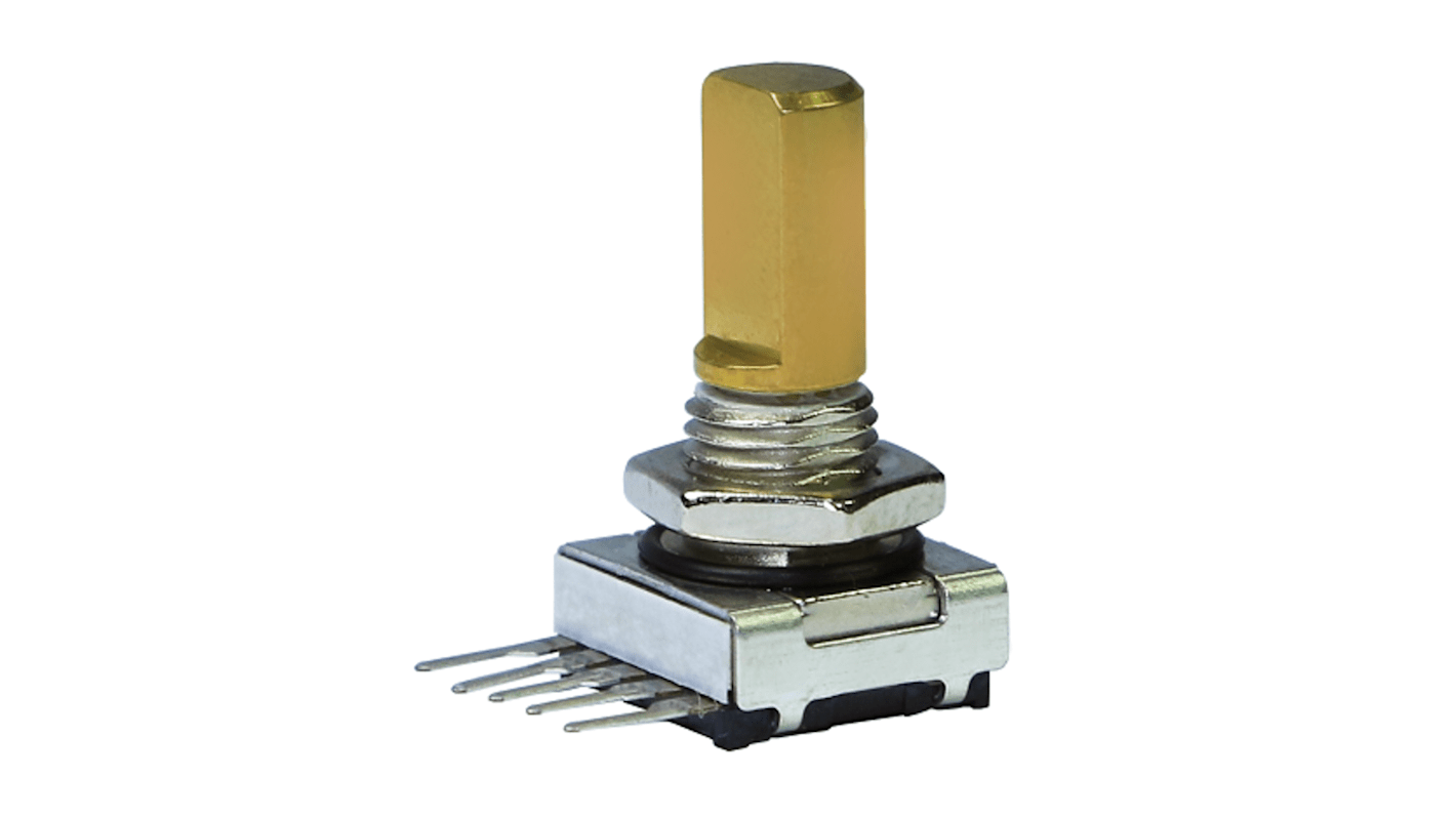 Elma Servo-Potenziometer 8 Impulse/U 2-bit-Quadraturgeber, mit 6 mm, Geschlitztschaft, Digital Rechteck-Signal