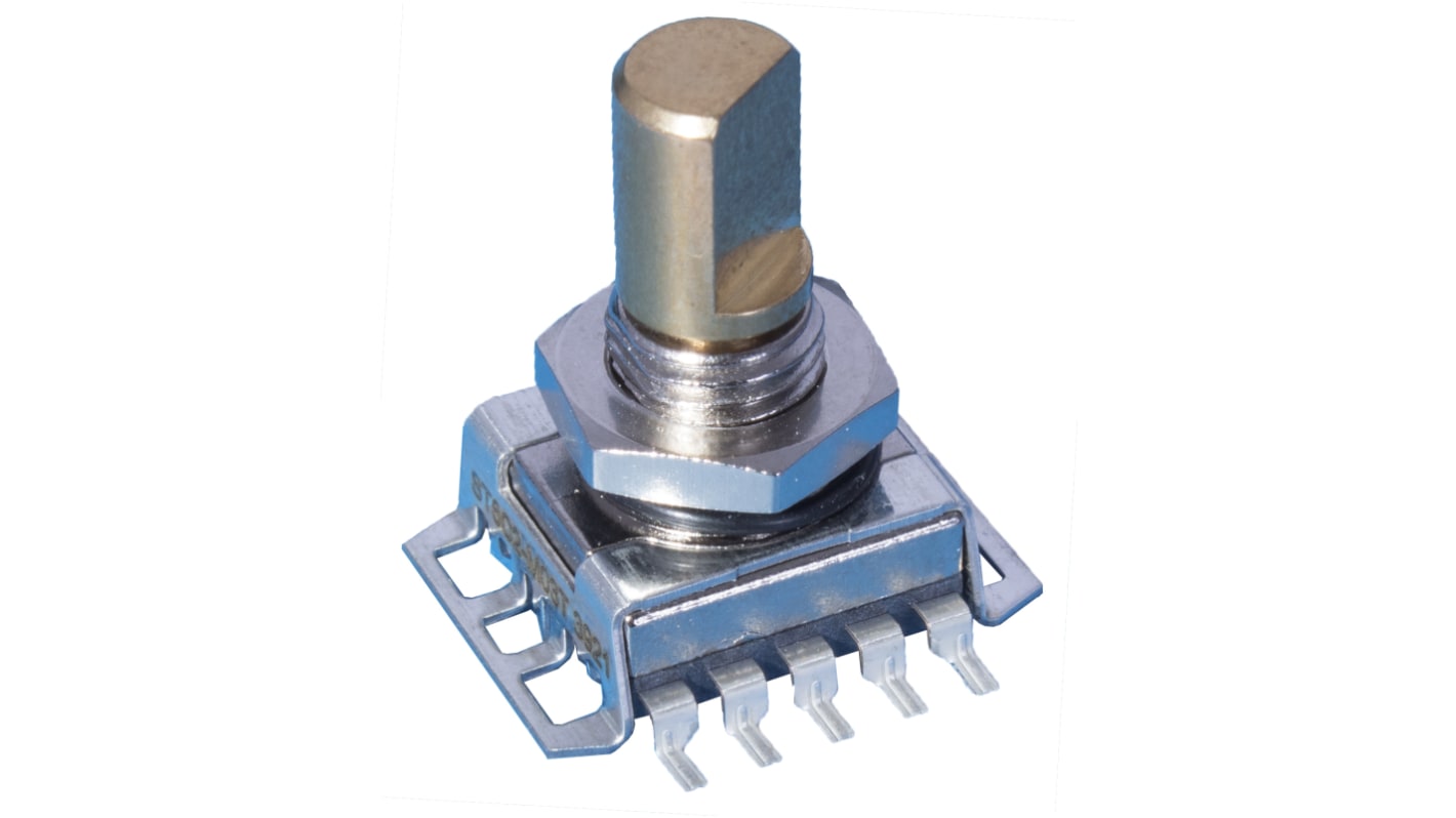 Elma Servo-Potenziometer 8 Impulse/U 2-bit-Quadraturgeber, mit 6 mm, Geschlitztschaft, Digital Rechteck-Signal