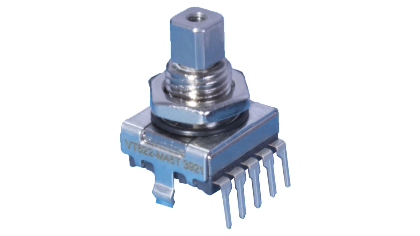 Elma Servo-Potenziometer 8 Impulse/U 2-bit-Quadraturgeber, mit 6 mm, Geschlitztschaft, Digital Rechteck-Signal