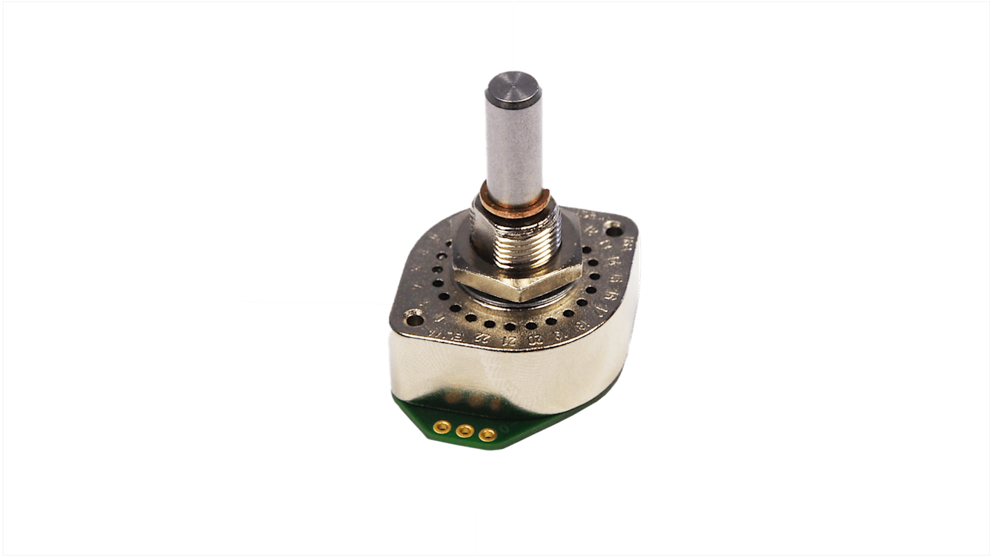 Elma Servo-Potenziometer 12 Impulse/U Absolutgeber, mit 6 mm, Rundschaft, Gray Code