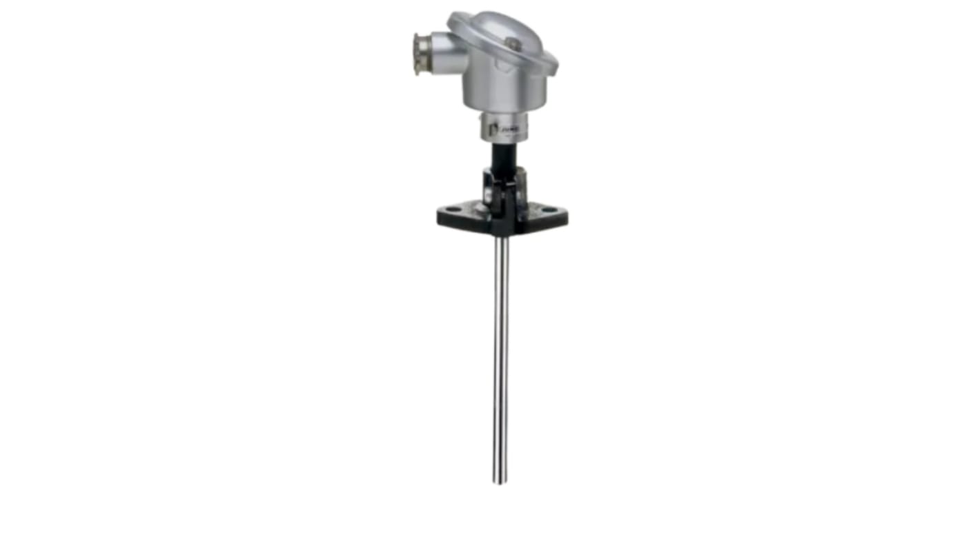 Jumo PT100 Temperature Probe, 6mm Dia, 100mm Long, 3 Wire, Class B +400°C Max