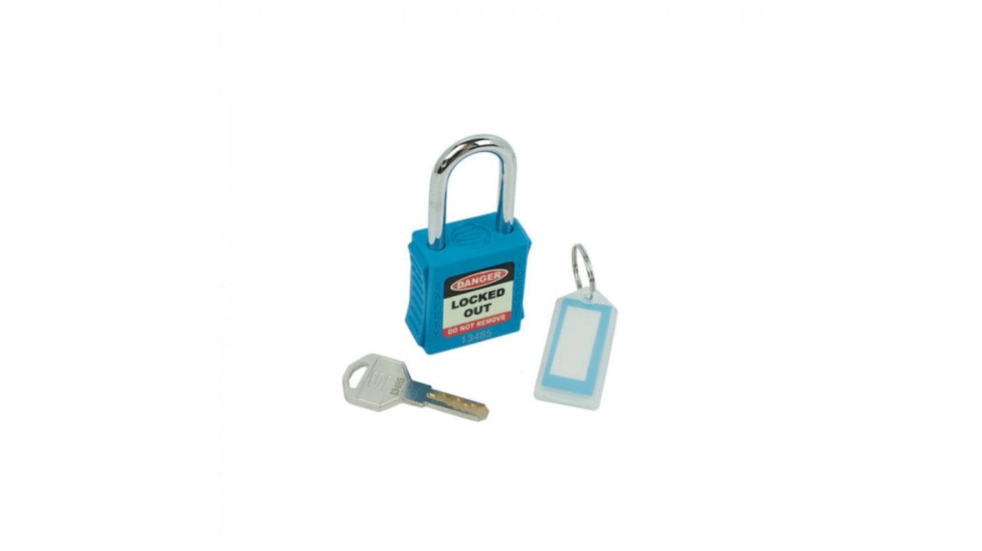 Spectrum Industrial Key Weatherproof Safety Padlock, 6mm Shackle